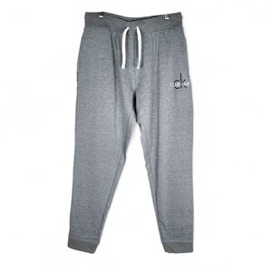 Calvin Klein Sleepwear Pants Light Grey Lounge Joggers Cotton Blend Size M